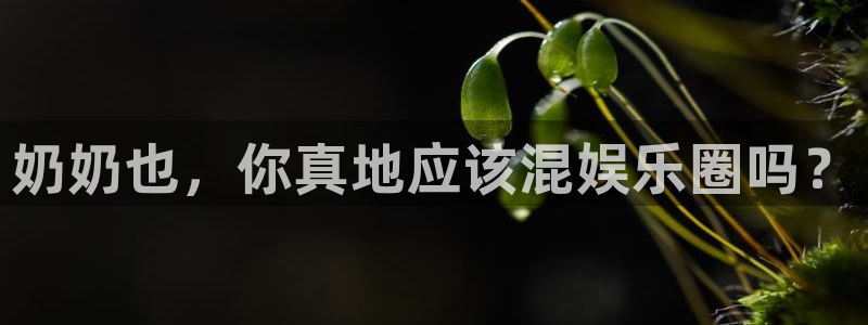 www.彩虹多多体育.com：奶奶也，你真地应该混娱乐圈吗？